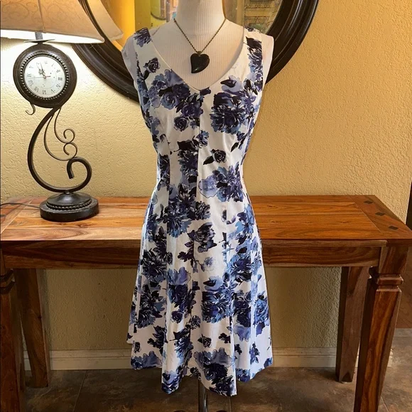 Chaps Fit and Flare Dress - Picture 2 of 5